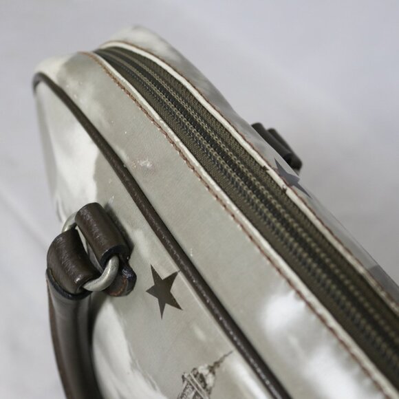 90s Jean Paul Gaultier Landmarks Leather Bag with JPG Bag Charm - Picture 13 of 15